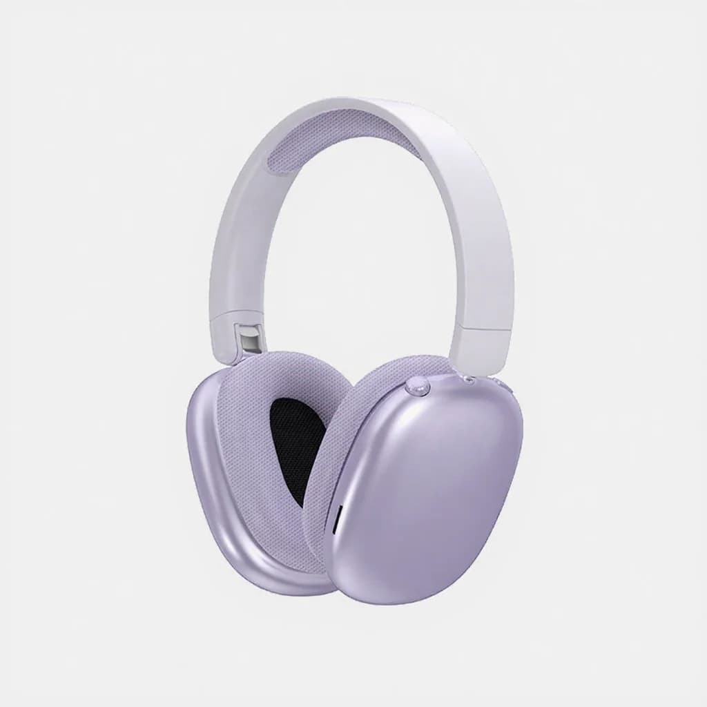 Fon Telinga Bluetooth Tanpa Wayar Over-Ear dengan Radio FM dan Slot Kad TF