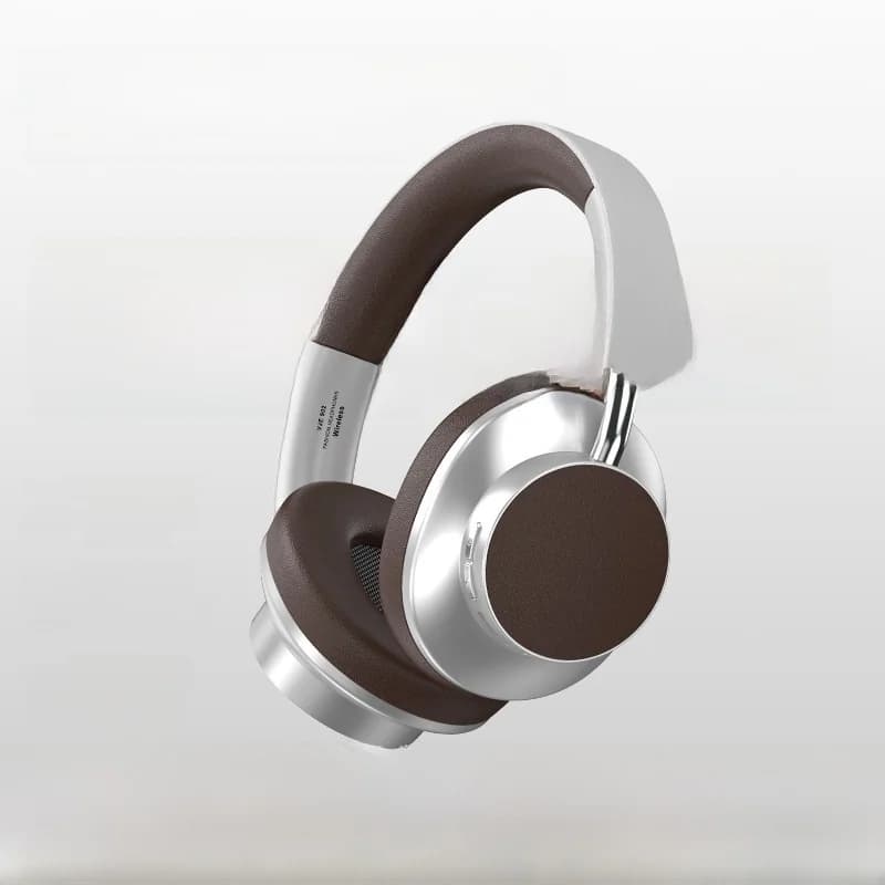 Fon Kepala Bluetooth Over-Ear Retro dengan Radio FM dan Slot Kad TF