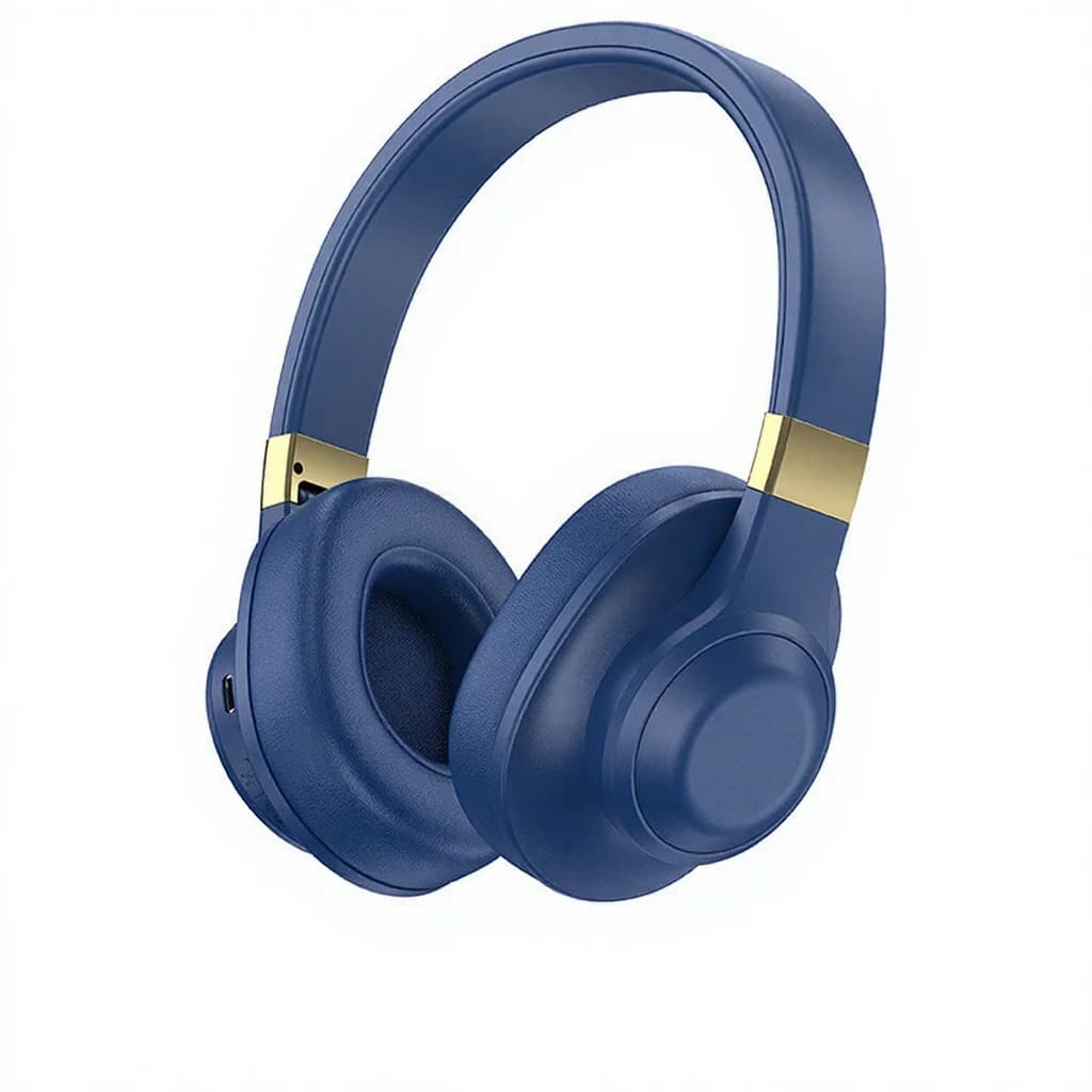Fon Kepala Bluetooth Over-Ear Tanpa Wayar dengan Bass Mendalam dan Hayat Bateri Panjang