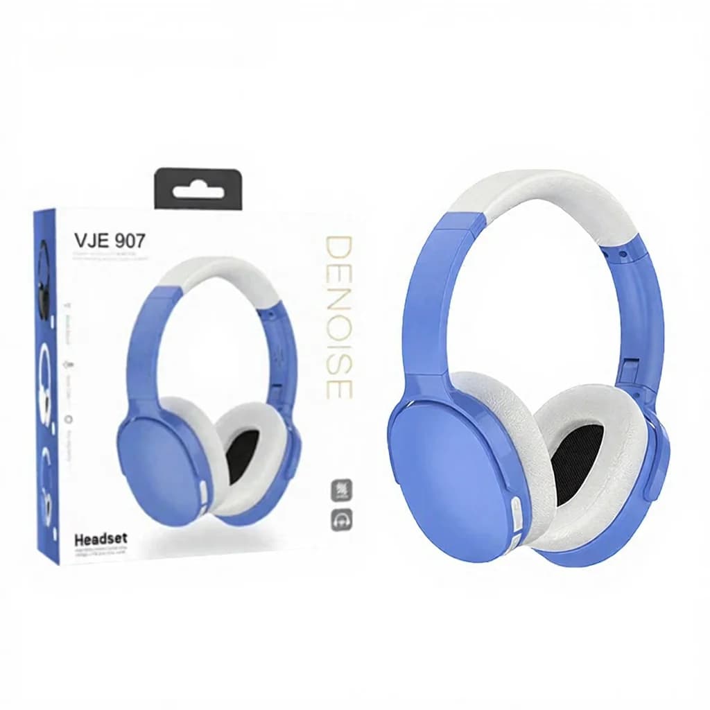 Fon Telinga Bluetooth Over-Ear Tanpa Wayar dengan Tiga Mod EQ & Mikrofon