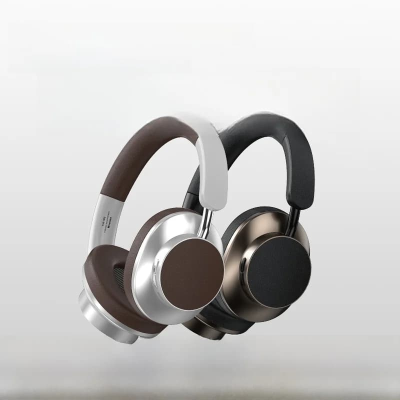 Fon Kepala Bluetooth Over-Ear Retro dengan Radio FM dan Slot Kad TF