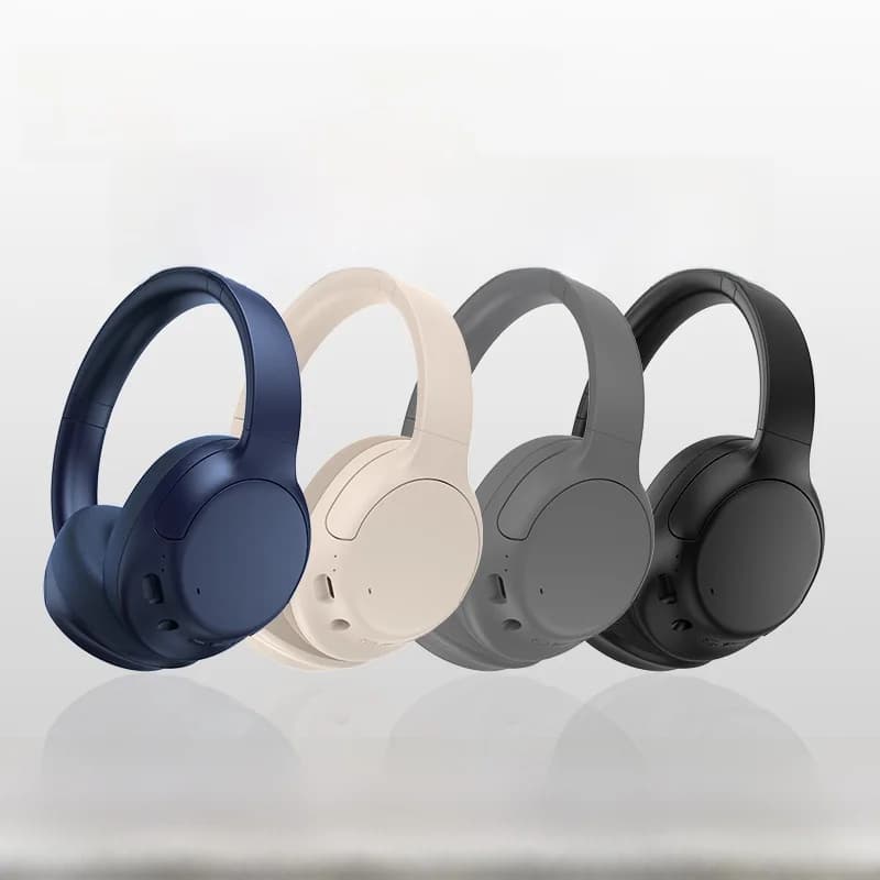 Fon Telinga Tanpa Wayar Bluetooth Over-Ear dengan Pembatalan Bunyi Aktif