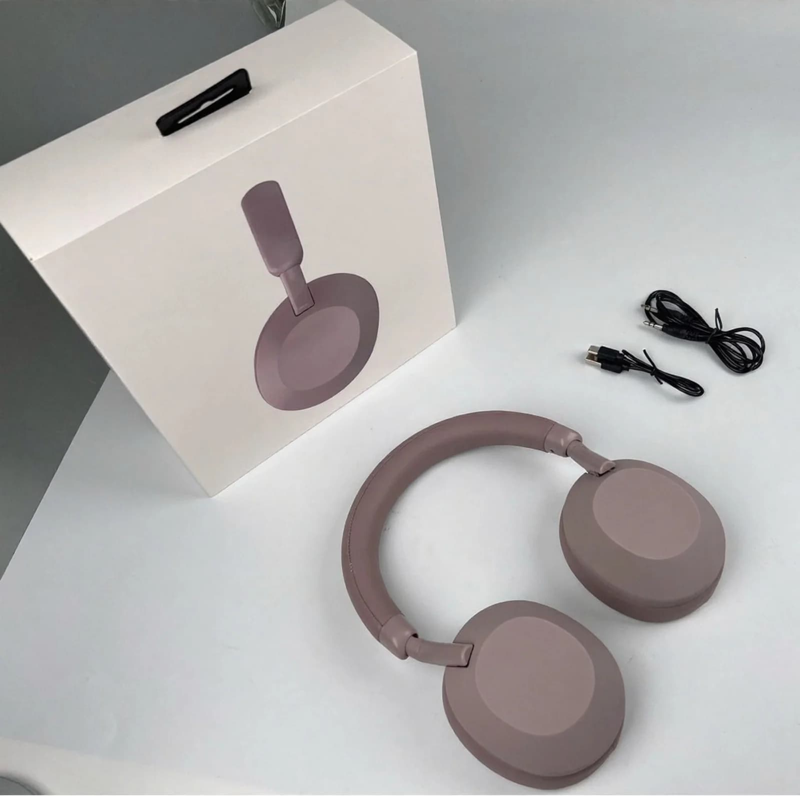 Fon Kepala Bluetooth Tanpa Wayar Pembatalan Hingar Aktif Over-Ear Stereo
