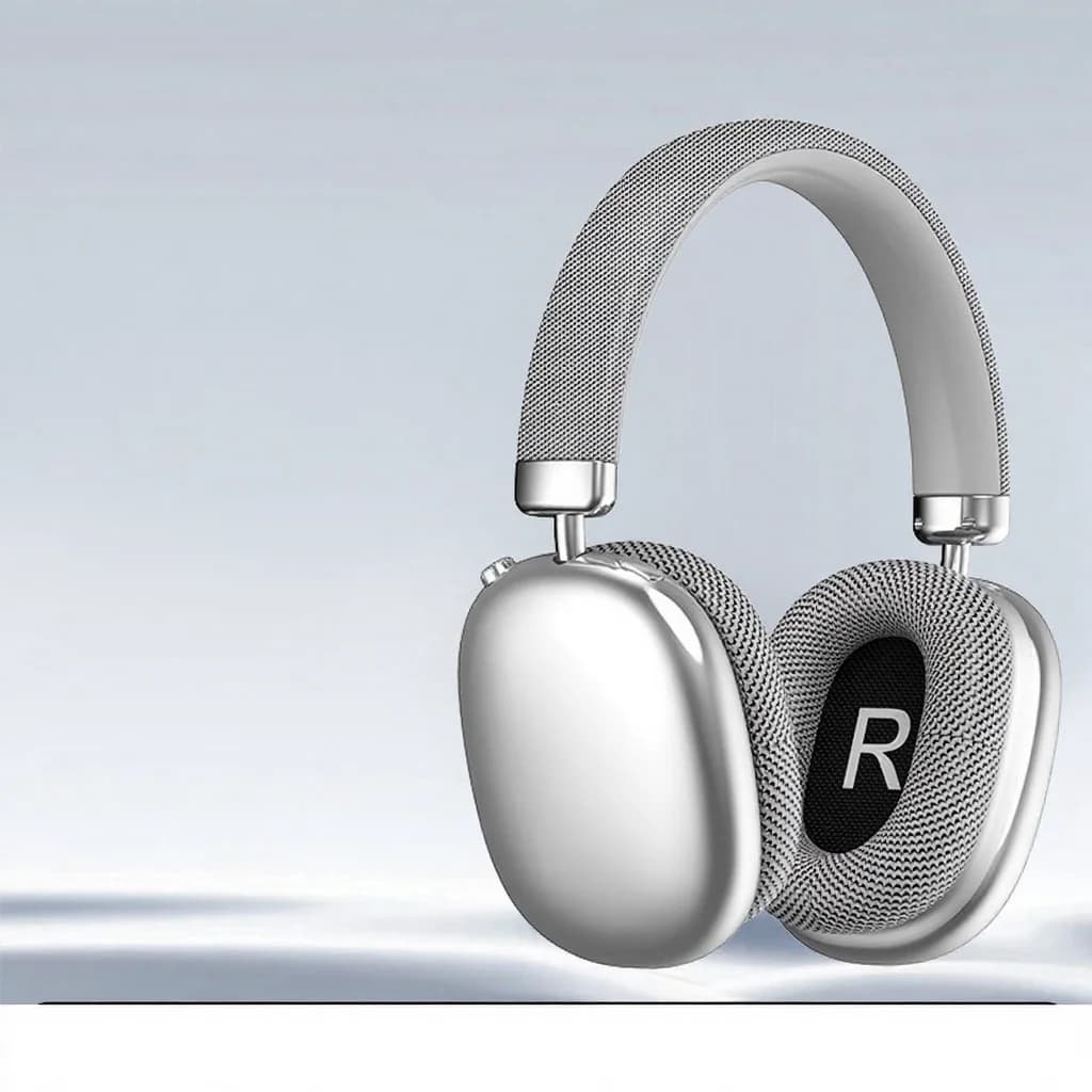 Fon Kepala Bluetooth Tanpa Wayar Over-Ear dengan Radio FM & Slot Kad TF