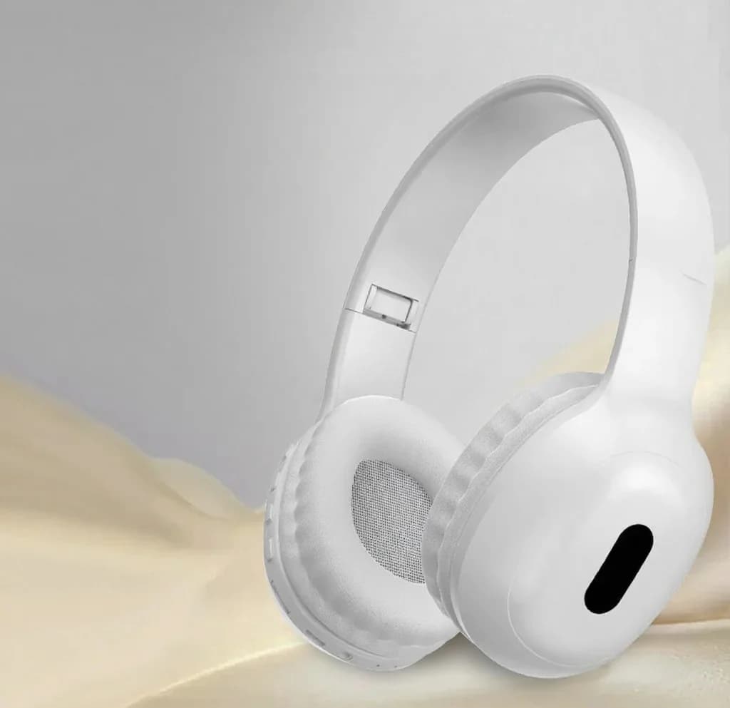 Fon Telinga Bluetooth Over-Ear dengan Slot Kad TF dan Input AUX