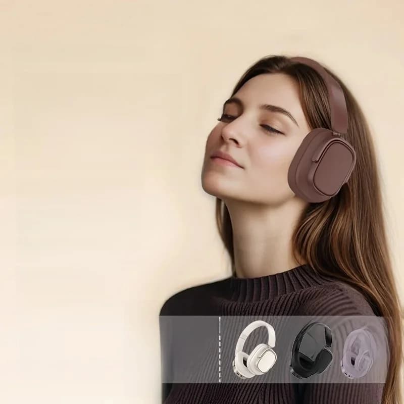 Fon Kepala Bluetooth Over-Ear Retro dengan Pembatalan Hingar Aktif