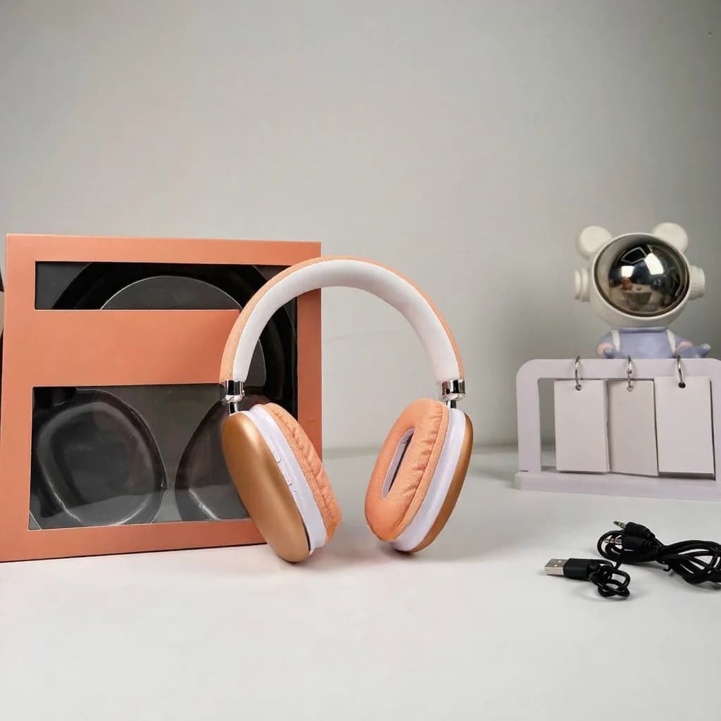 Fon Kepala Tanpa Wayar Over-Ear dengan Bluetooth 5.4 & Hayat Bateri Panjang