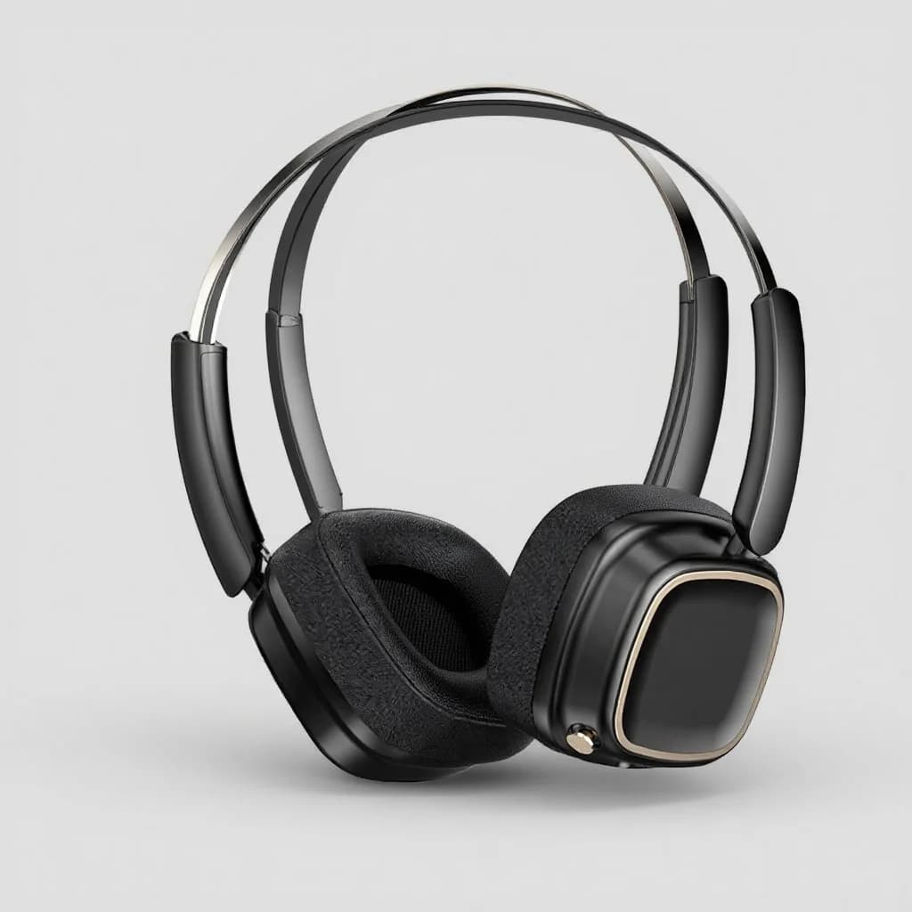 Fon Kepala Tanpa Wayar Retro Over-Ear Bluetooth 5.4 Stereo Bass