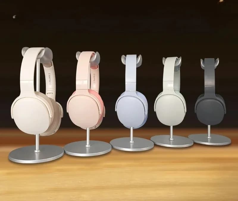 Fon Kepala Bluetooth Tanpa Wayar Over-Ear dengan Radio FM & Slot Kad TF