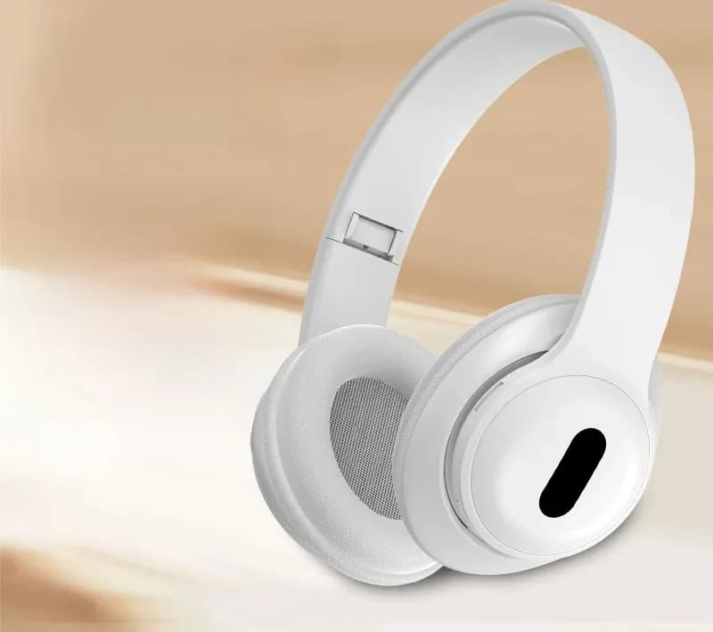 Fon Kepala Tanpa Wayar Bluetooth Over-Ear dengan Radio FM & Slot Kad TF