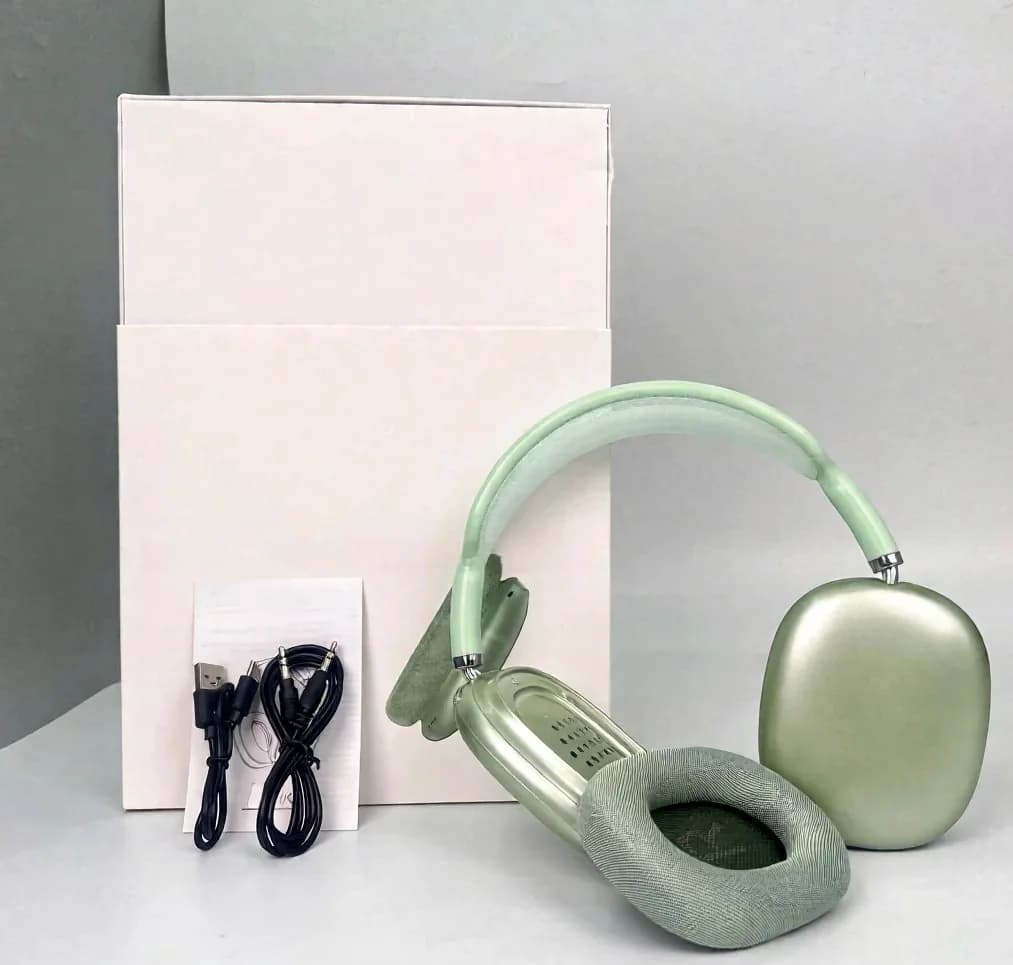 Fon Telinga Over-Ear Tanpa Wayar dengan Cawan Telinga Magnetik dan Tali Kepala Jaring