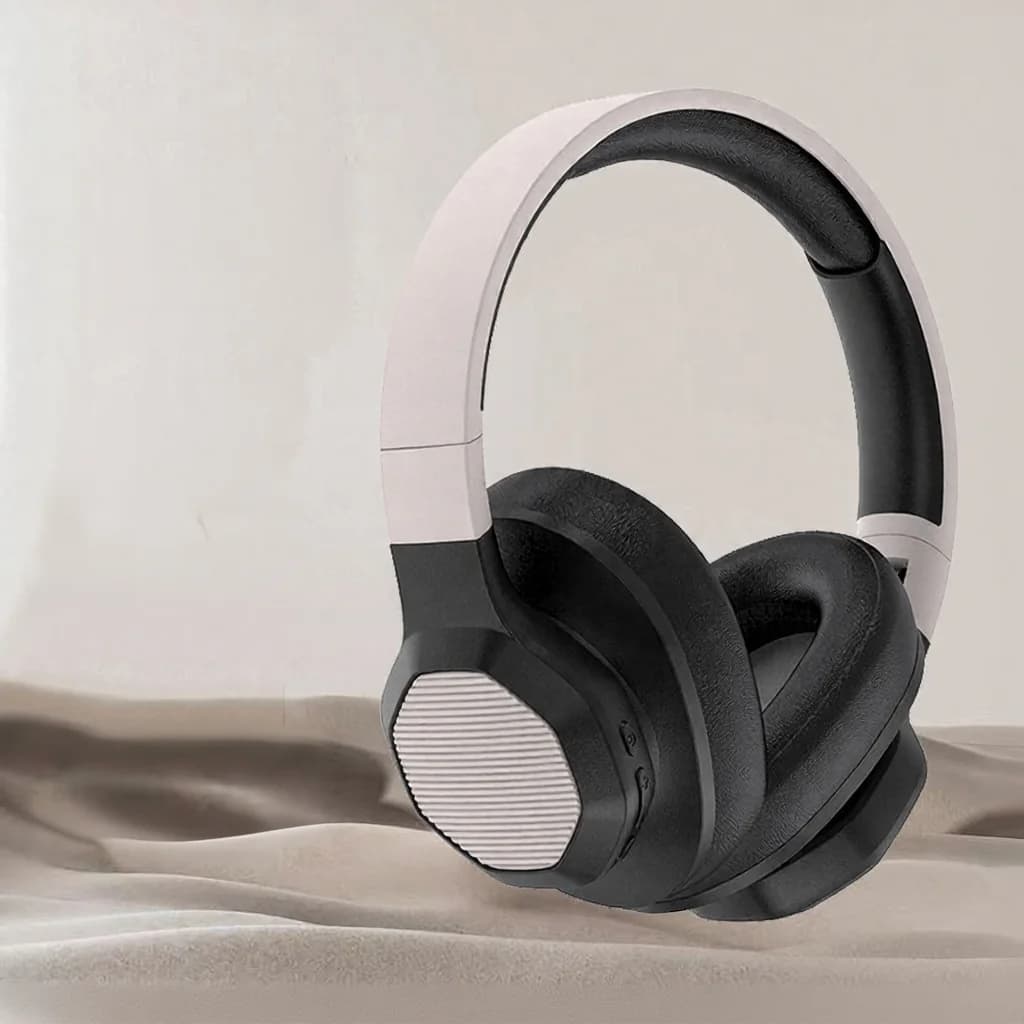 Fon Kepala Bluetooth Over-Ear dengan Radio FM dan Slot Kad TF