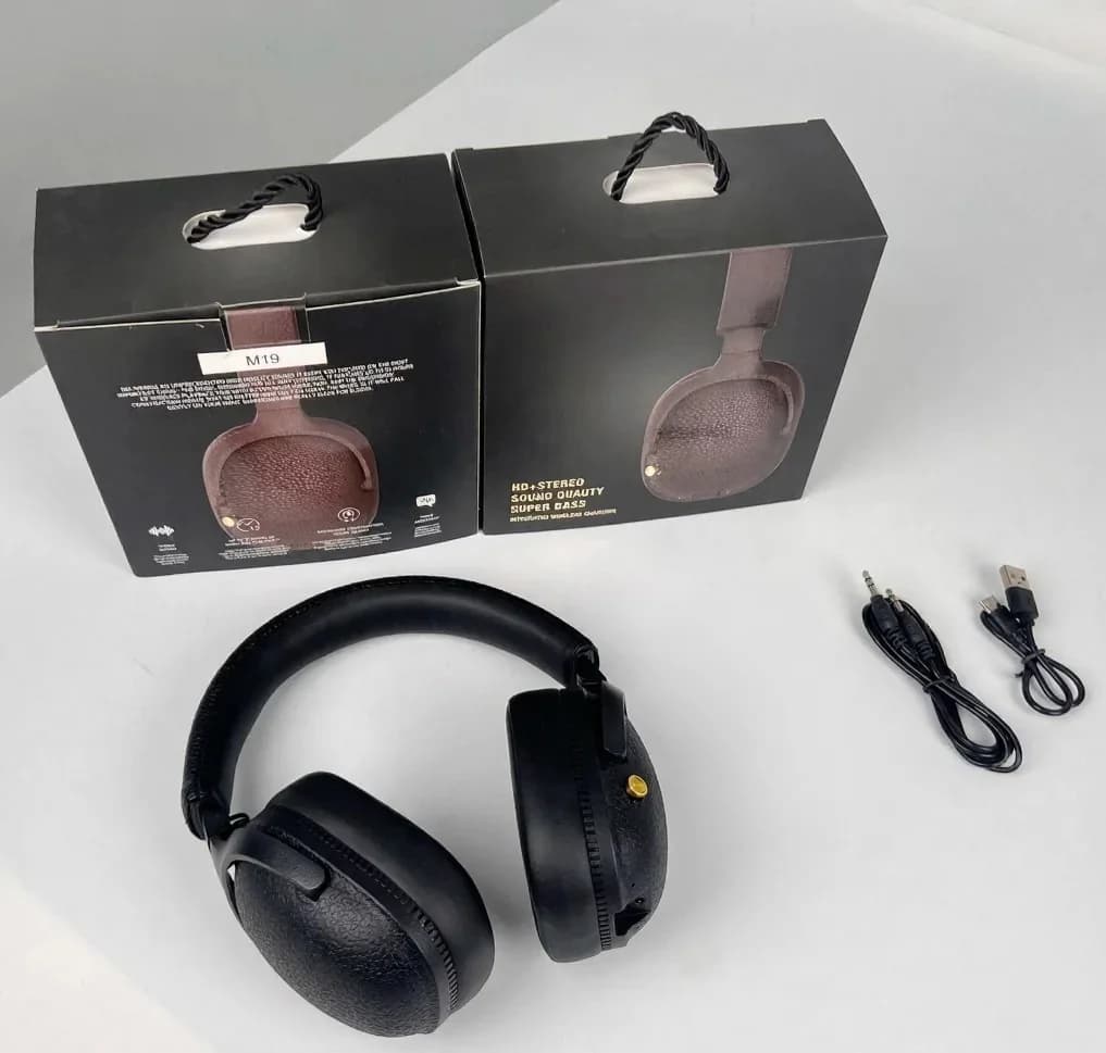 Fon Kepala Bluetooth Over-Ear Retro Tanpa Wayar Stereo dengan Mikrofon