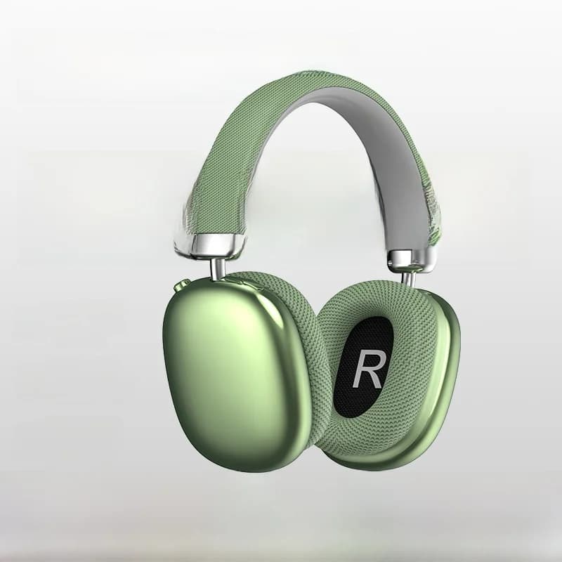 Fon Kepala Bluetooth Tanpa Wayar Over-Ear dengan Slot Kad TF dan Pengecasan Type-C