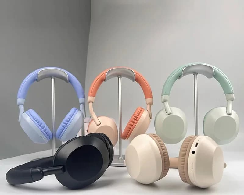 Fon Kepala Bluetooth Tanpa Wayar Over-Ear dengan Bass Mendalam & Mikrofon