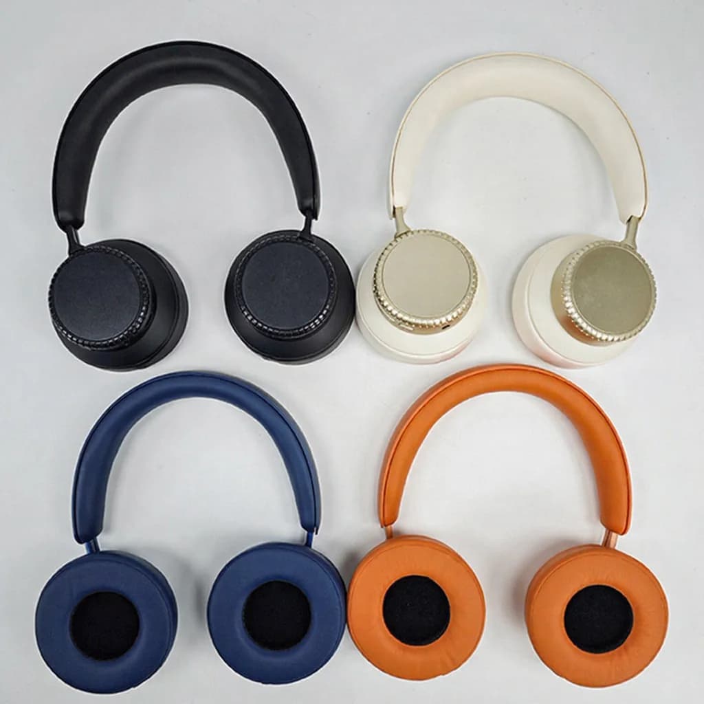 Fon Telinga Bluetooth Pembatalan Hingar Aktif Tanpa Wayar Over-Ear dengan Sarung