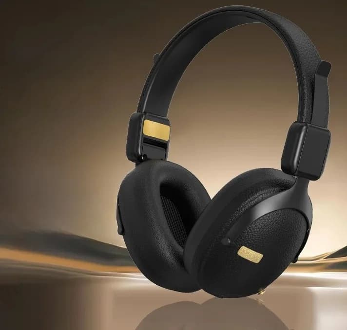 Fon Telinga Over-Ear Tanpa Wayar Retro dengan Bluetooth 5.4 dan Bateri Tahan Lama