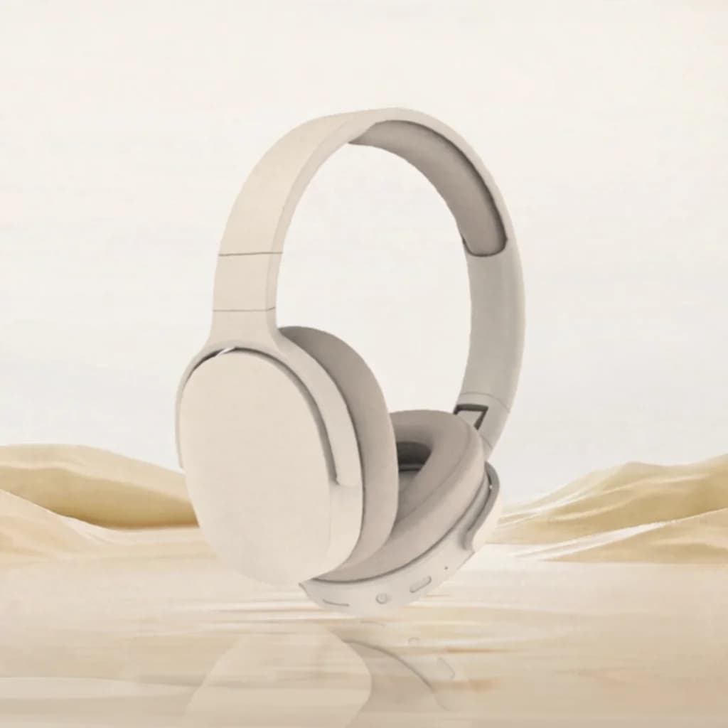 Fon Telinga Bluetooth Tanpa Wayar Over-Ear dengan Radio FM dan Slot Kad TF