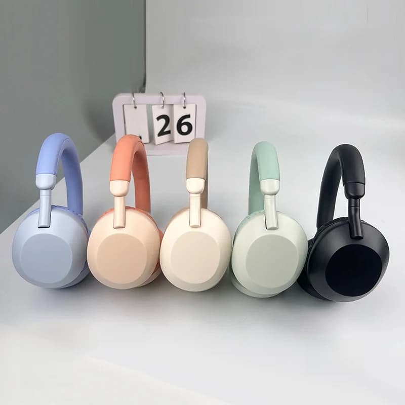 Fon Kepala Bluetooth Tanpa Wayar Over-Ear dengan Bass Mendalam & Mikrofon