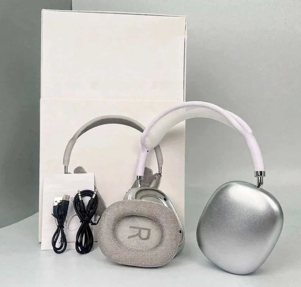 Fon Telinga Over-Ear Tanpa Wayar dengan Cawan Telinga Magnetik dan Tali Kepala Jaring