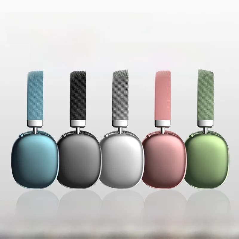 Fon Kepala Bluetooth Tanpa Wayar Over-Ear dengan Slot Kad TF dan Pengecasan Type-C