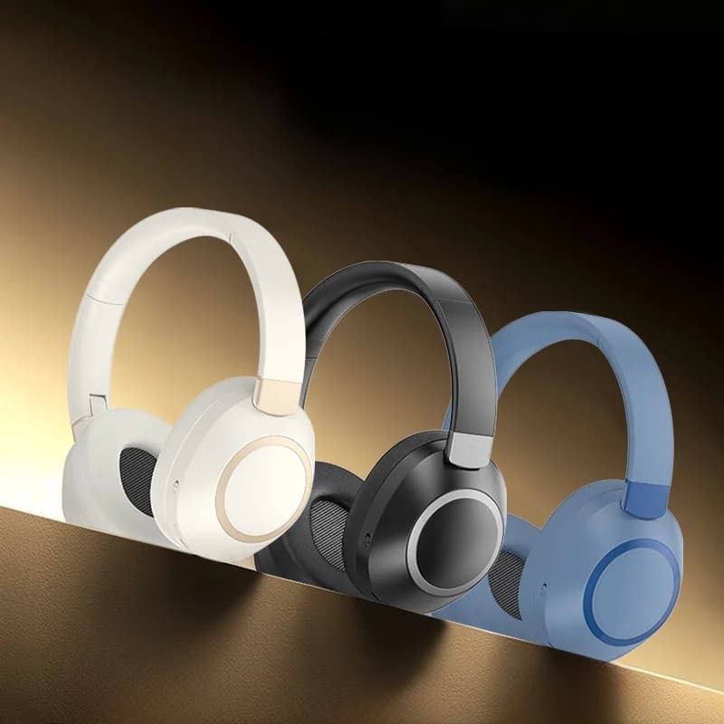 Fon Kepala Bluetooth Tanpa Wayar Over-Ear dengan Pembatalan Bunyi Aktif