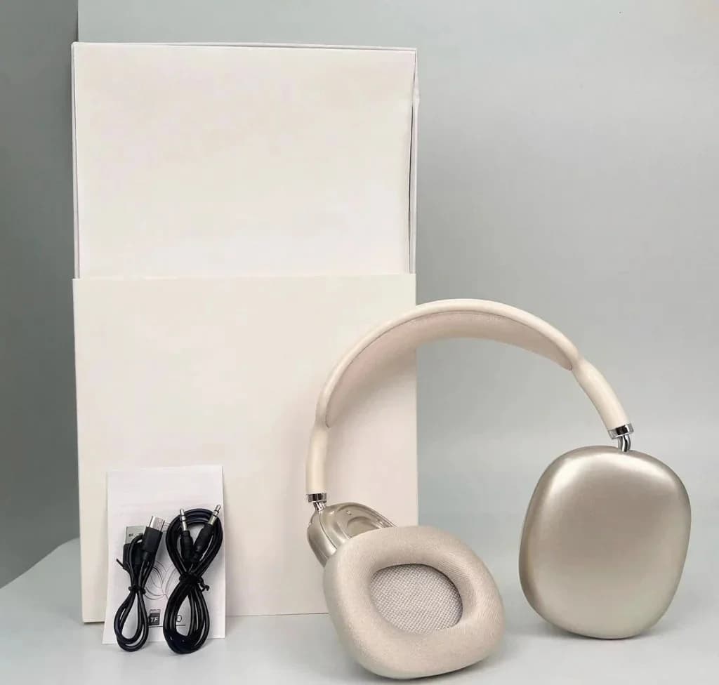 Fon Telinga Over-Ear Tanpa Wayar dengan Cawan Telinga Magnetik dan Tali Kepala Jaring