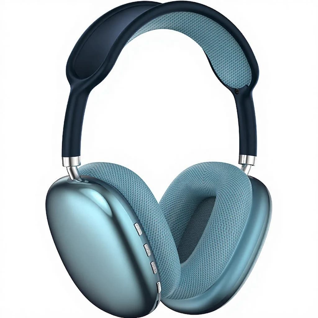 Fon Telinga Tanpa Wayar Over-Ear dengan Radio FM & Slot Kad TF
