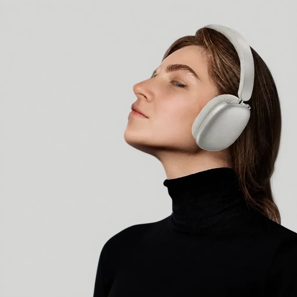 Fon Telinga Tanpa Wayar Over-Ear dengan Pembatalan Hingar Aktif dan Jangka Hayat Bateri Panjang
