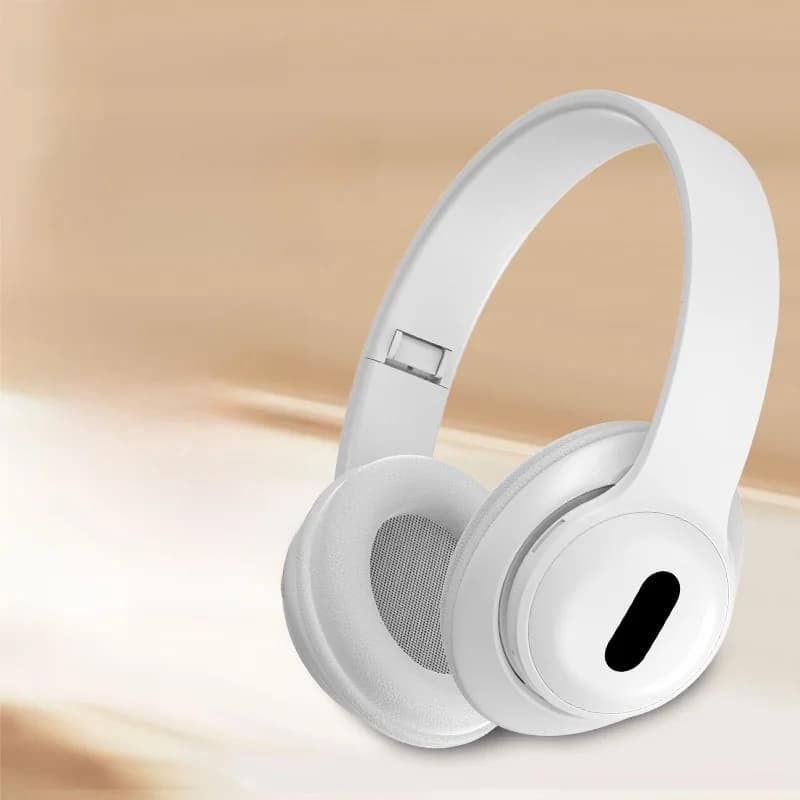 Fon Kepala Tanpa Wayar Bluetooth Over-Ear dengan Radio FM & Slot Kad TF