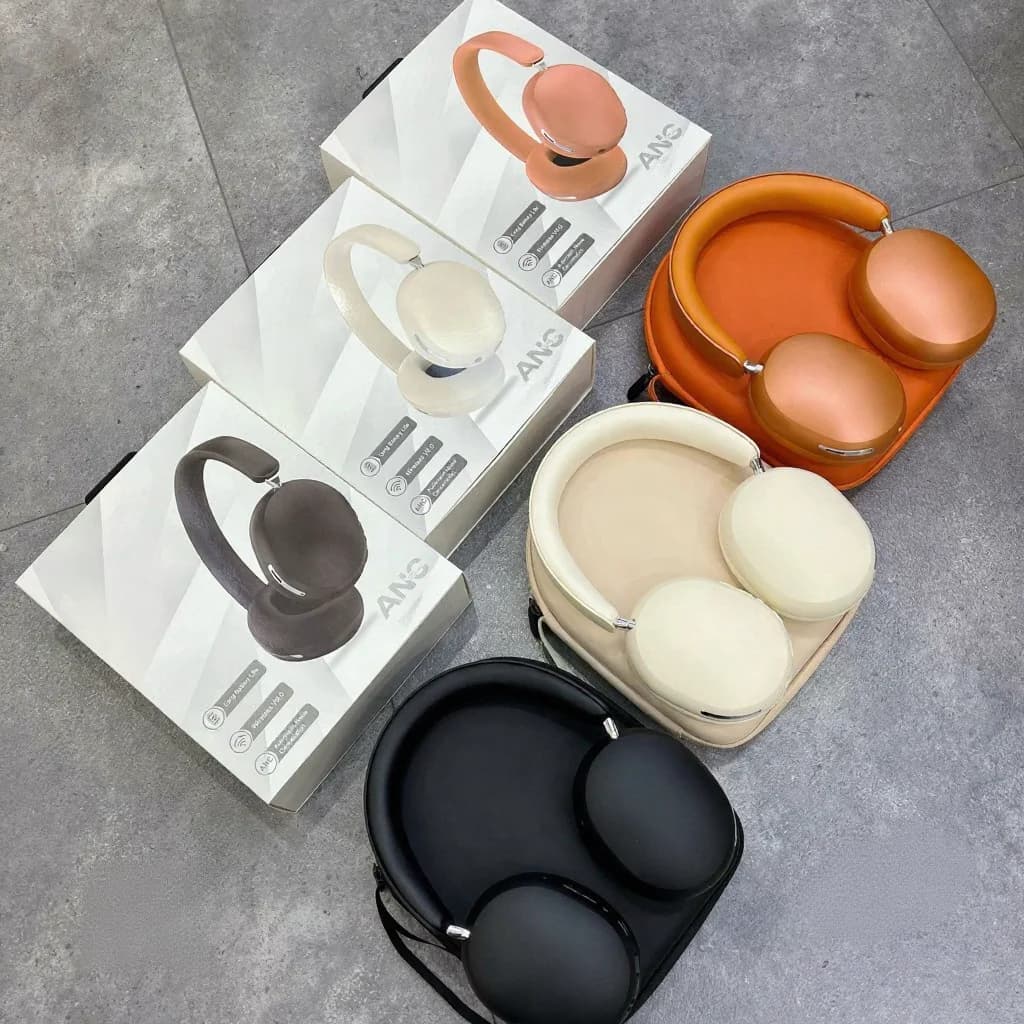 Fon Telinga Tanpa Wayar Over-Ear dengan ANC, Pengecasan Type-C