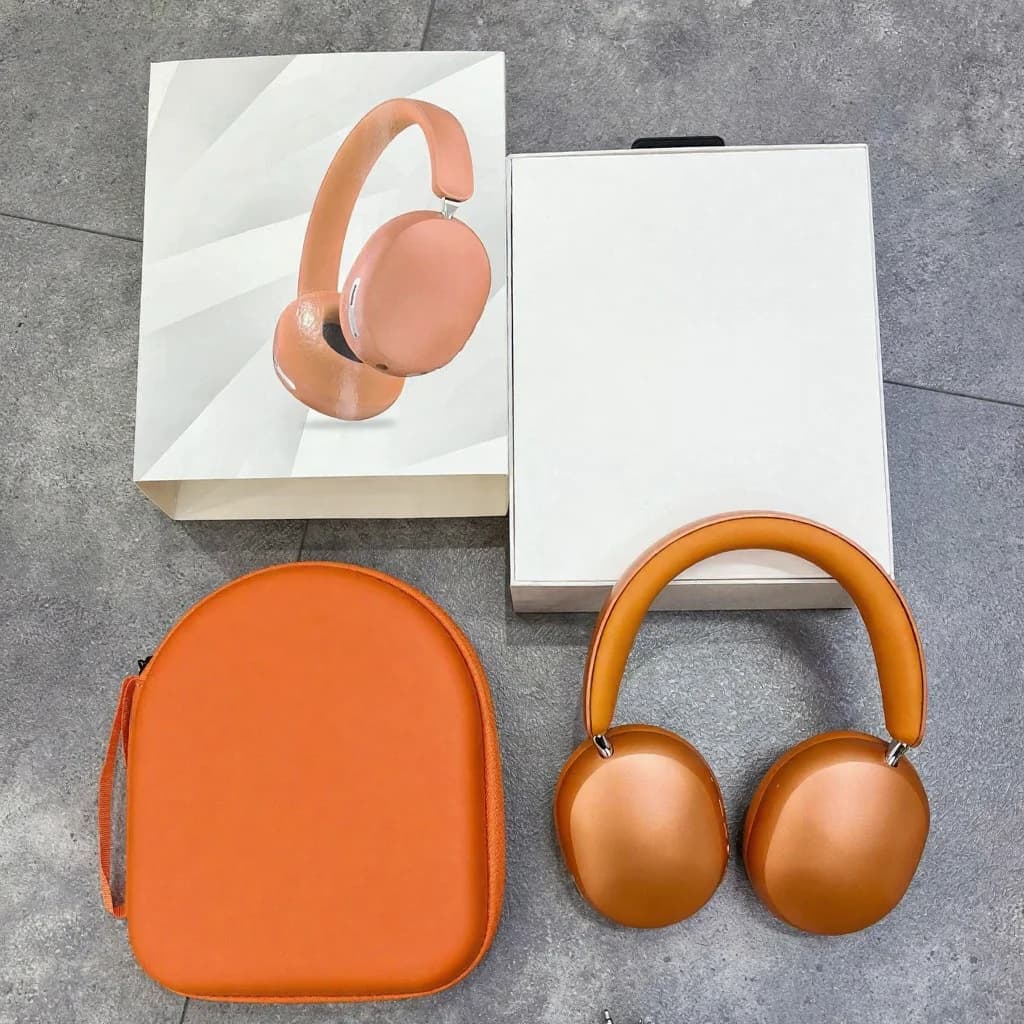 Fon Kepala Tanpa Wayar ANC Over-Ear dengan Cawan Telinga Kulit Protein