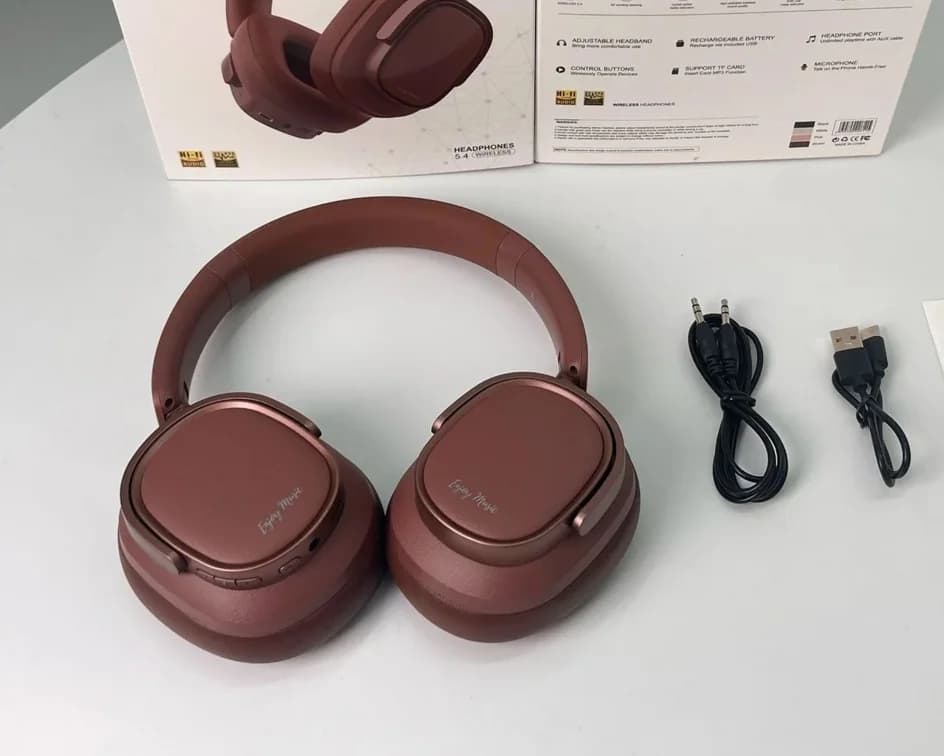 Fon Telinga Tanpa Wayar Over-Ear Retro dengan Pembatalan Hingar Aktif