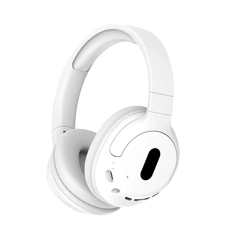Fon Kepala Bluetooth Over-Ear Tanpa Wayar dengan Mikrofon, Reka Bentuk Ringan