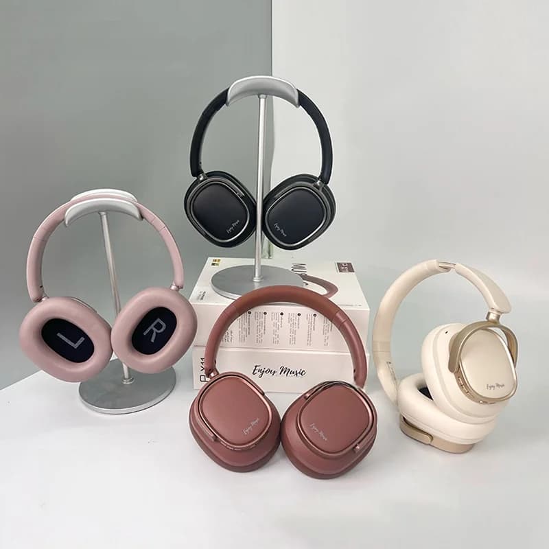 Fon Kepala Bluetooth Over-Ear Retro dengan Pembatalan Bunyi Aktif