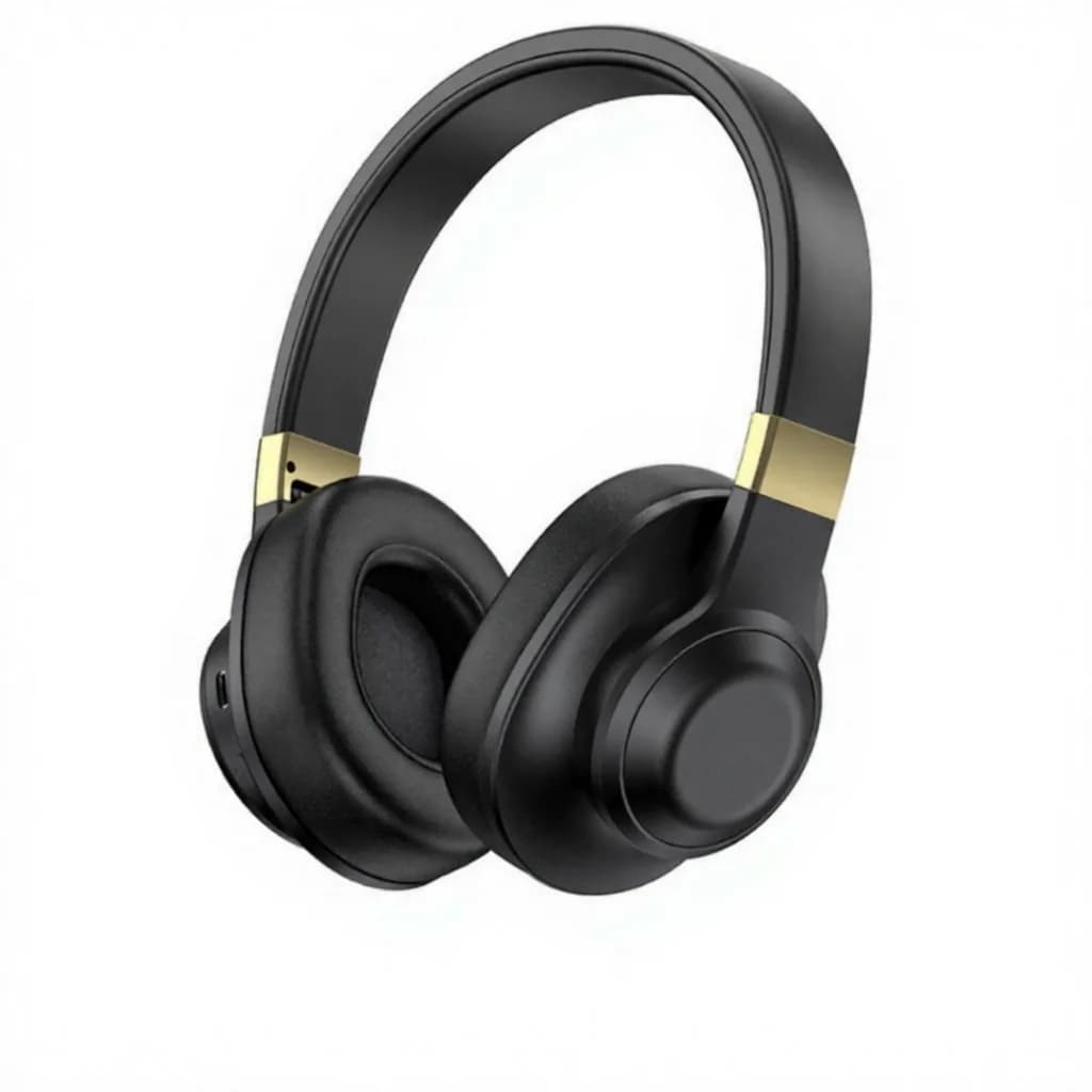 Fon Kepala Bluetooth Over-Ear Tanpa Wayar dengan Bass Mendalam dan Hayat Bateri Panjang