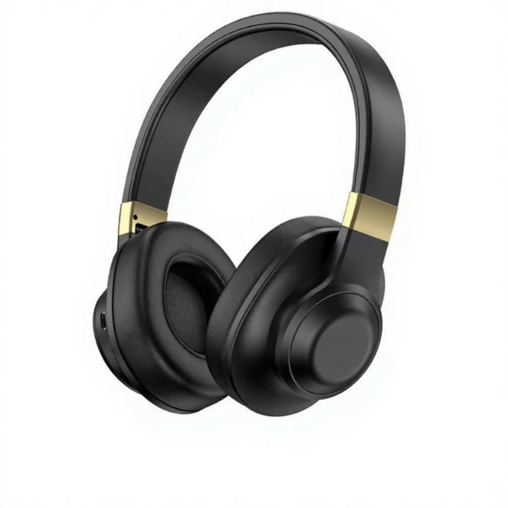 Fon Kepala Bluetooth Over-Ear Tanpa Wayar dengan Bass Mendalam dan Hayat Bateri Panjang