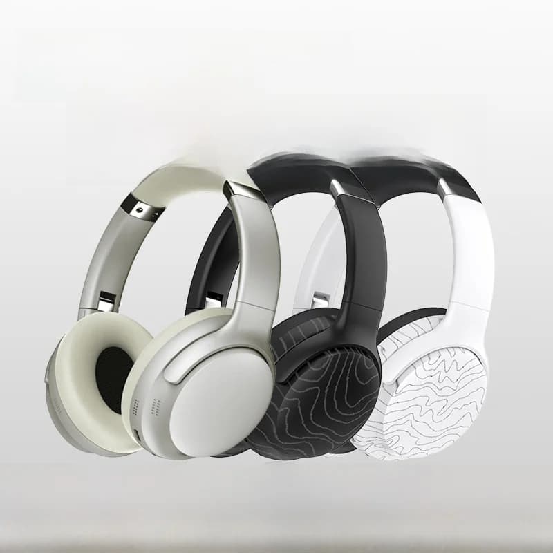 Fon Telinga Over-Ear Bluetooth Tanpa Wayar dengan Radio FM dan Pengurangan Bunyi