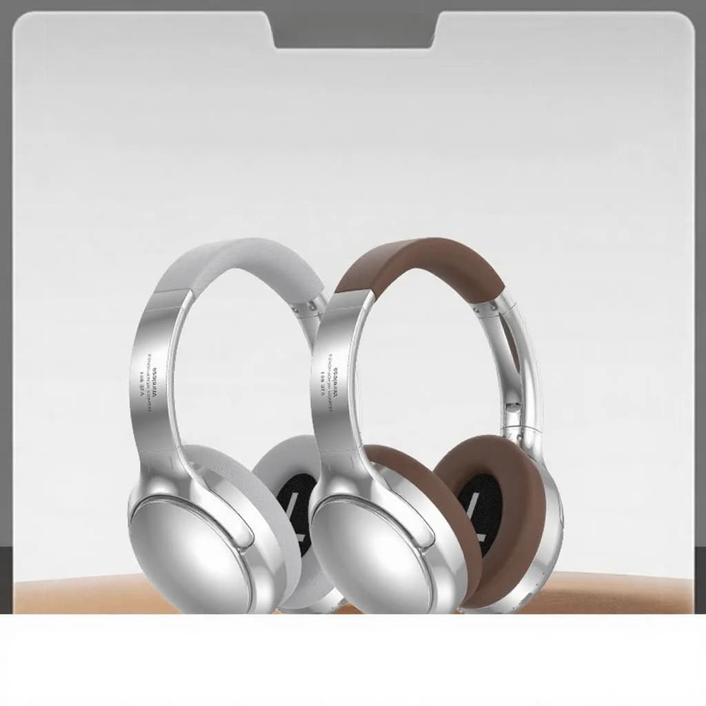 Fon Telinga Bluetooth Over-Ear Retro dengan Radio FM dan Mod Berwayar