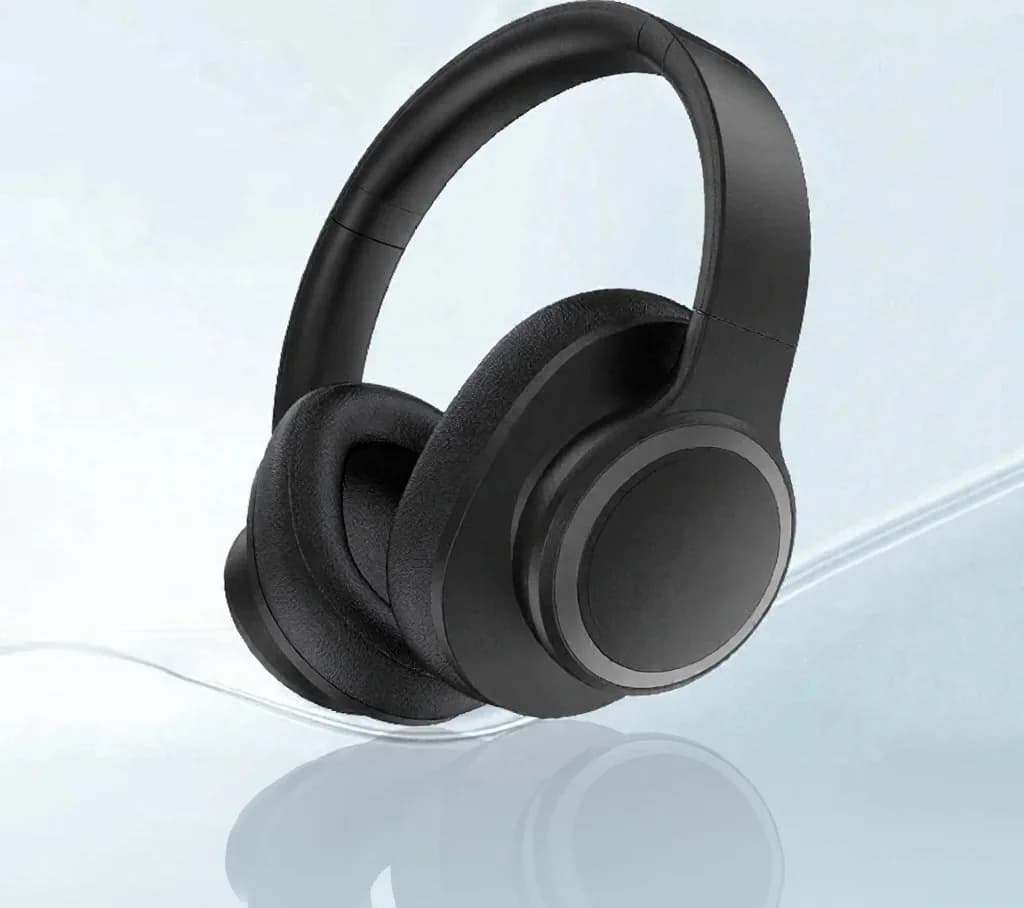 Fon Telinga Tanpa Wayar Over-Ear dengan Pembatalan Hingar Aktif dan Bluetooth 5.4