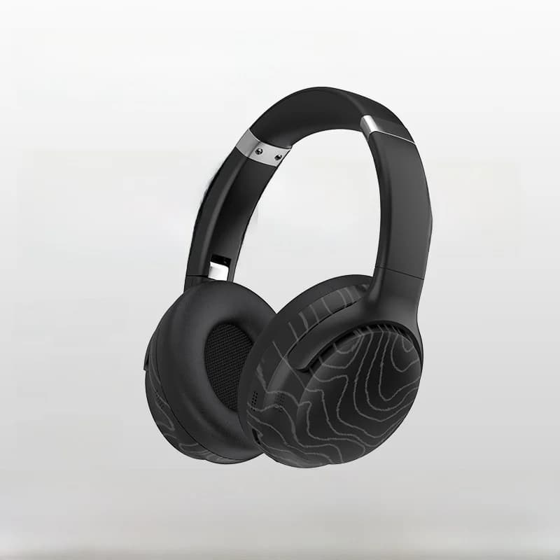 Fon Telinga Over-Ear Bluetooth Tanpa Wayar dengan Radio FM dan Pengurangan Bunyi