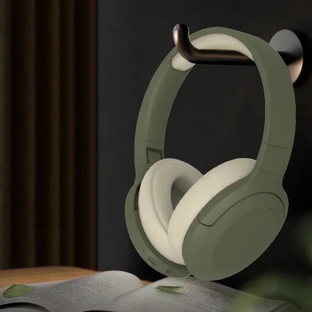 Fon Telinga Over-Ear Bluetooth Tanpa Wayar dengan Radio FM dan Hayat Bateri Panjang