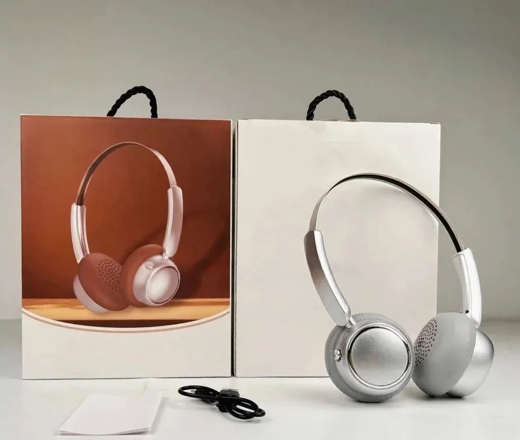 Fon Kepala Tanpa Wayar Over-Ear Retro dengan Radio FM dan Bluetooth 5.4