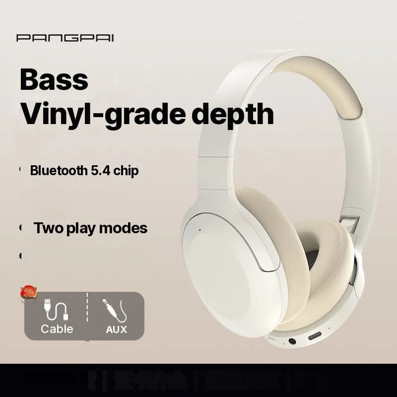 Fon Telinga Bluetooth Over-Ear Tanpa Wayar dengan Latensi Rendah & Bateri Tahan Lama