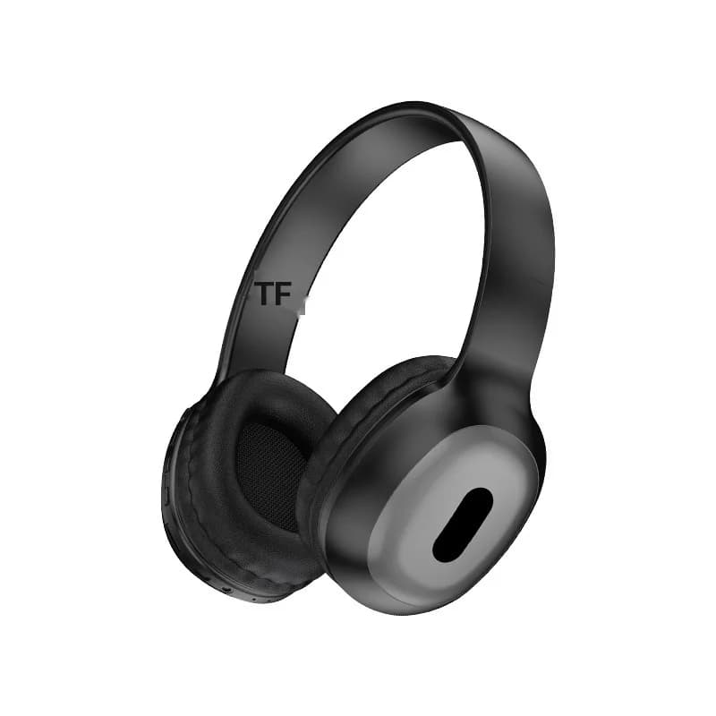 Fon Telinga Bluetooth Over-Ear dengan Slot Kad TF dan Input AUX