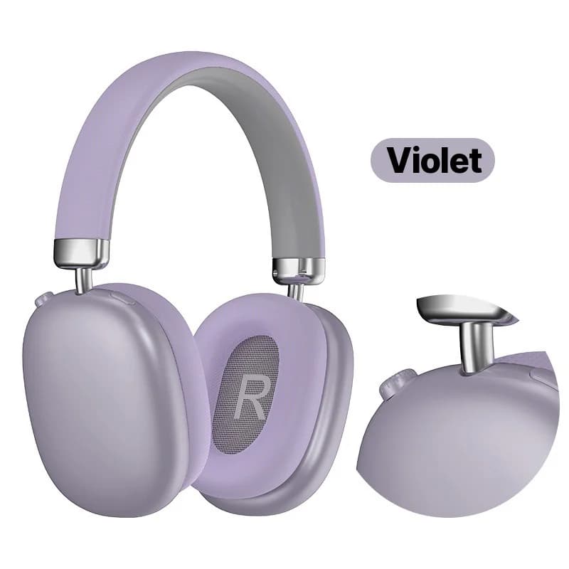 Fon Telinga Tanpa Wayar Over-Ear Bluetooth 5.4 Hayat Bateri Panjang Boleh Lipat