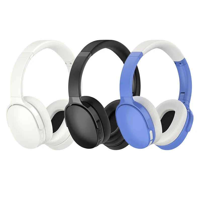 Fon Kepala Bluetooth Over-Ear Tanpa Wayar dengan Hayat Bateri Panjang