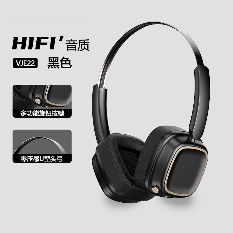 Fon Kepala Tanpa Wayar Over-Ear Retro Bluetooth 5.4 Bass Stereo